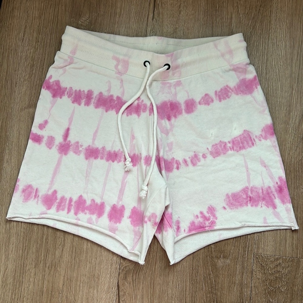 NWT Threads 4 Thought Women’s Pink and White Tie Dye Casual Shorts Size Medium